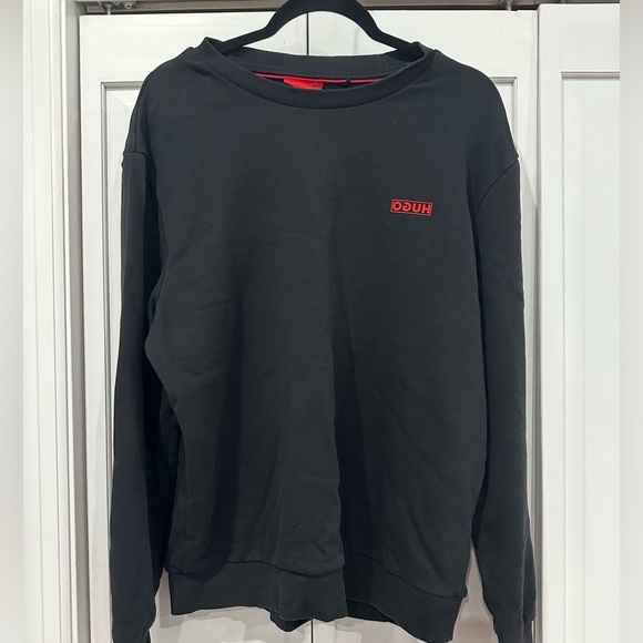 Hugo Cotton-terry sweatshirt with reverse logo - Picture 2 of 8